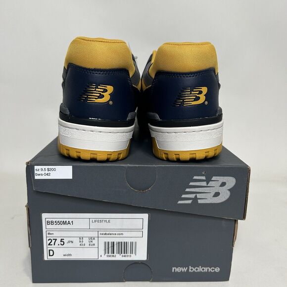New Balance Shoes 550 “Michigan/Navy Yellow” 2024 main image 6